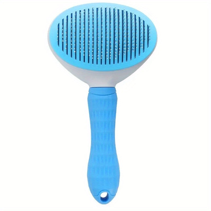Remova pelos de animais de estimação sem esforço com a escova Slicker de um clique - perfeita para cães e gatos