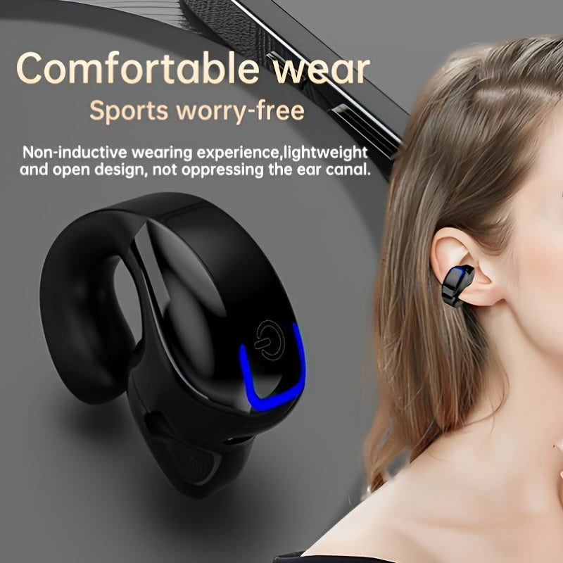 Fones de ouvido sem fio com Clipe de orelha aberto não intra auricular - Esportes Corrida Ciclismo