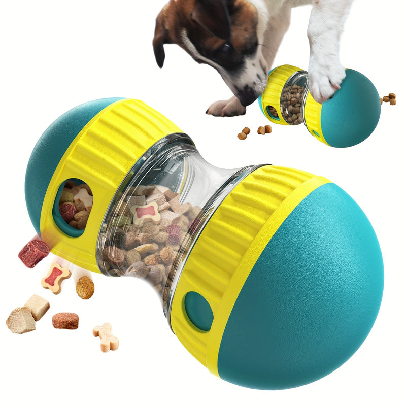 Brinquedo durável e interativo para cães, dispensador de guloseimas - quebra-cabeça de alimentação lenta para todas as raças, bola de mastigação para saúde bucal