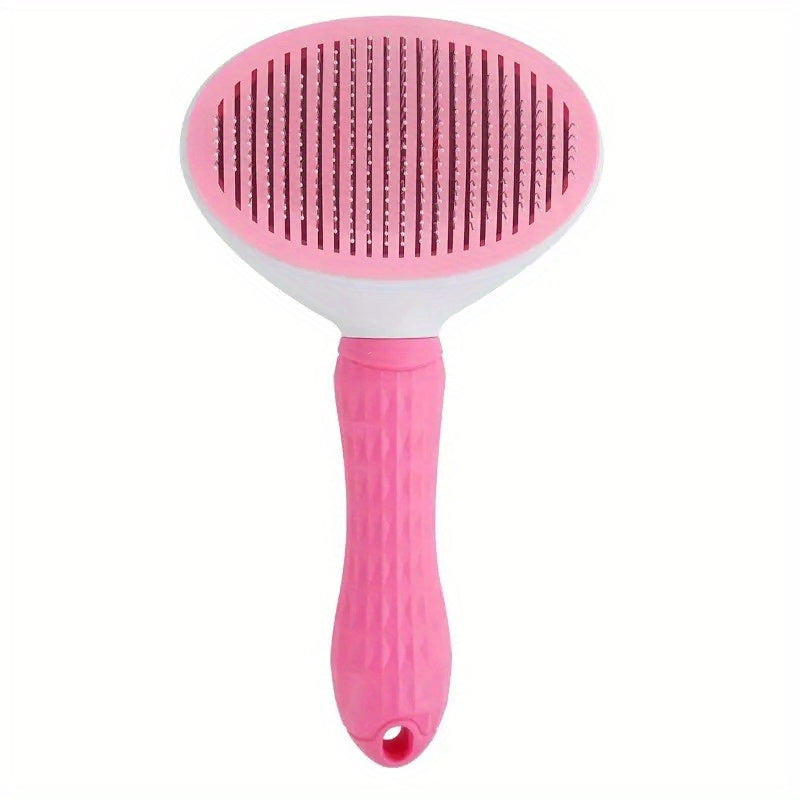 Remova pelos de animais de estimação sem esforço com a escova Slicker de um clique - perfeita para cães e gatos