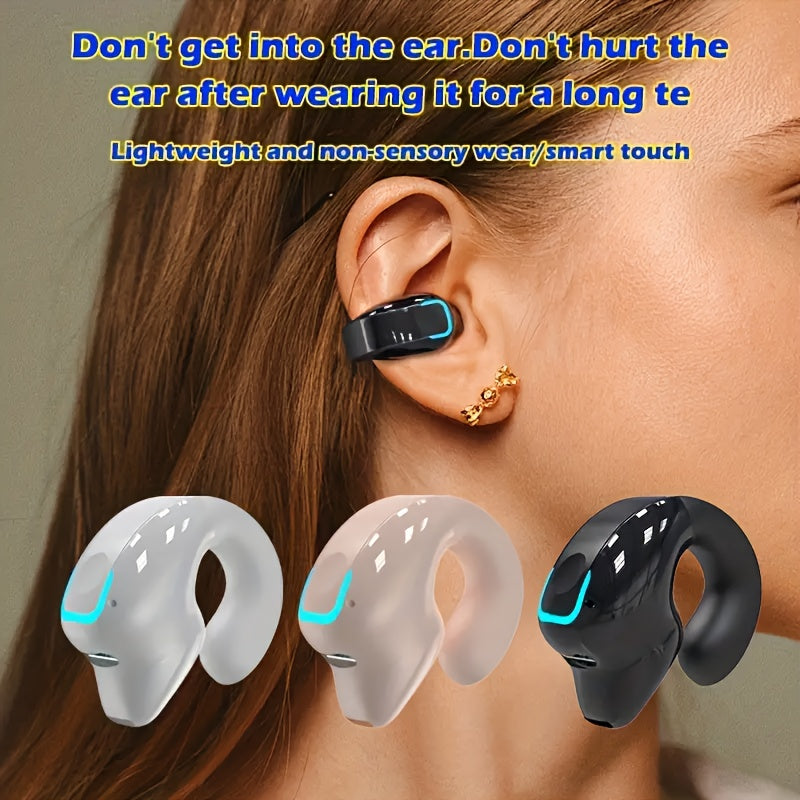 Fones de ouvido sem fio com Clipe de orelha aberto não intra auricular - Esportes Corrida Ciclismo