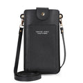 Bolsa feminina pequena de ombro crossbody, couro pu, bolsa de bolso para celular, bolsa para cartão, carteira, bolsa carteiro