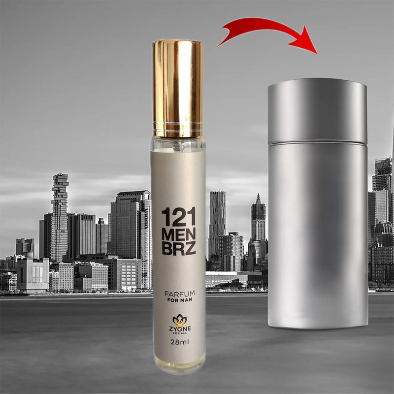 Perfume Masculino Zyone 121 Men BRZ 28 ML Alta Fixação Eau de Parfum EDP Originial - Envio Nacional