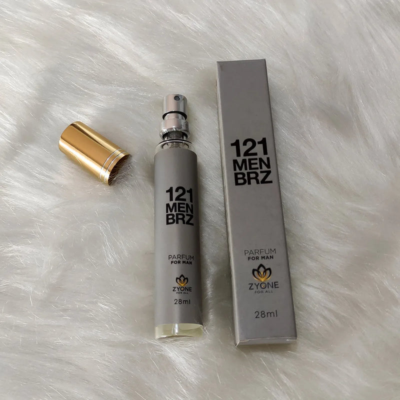 Perfume Masculino Zyone 121 Men BRZ 28 ML Alta Fixação Eau de Parfum EDP Originial - Envio Nacional