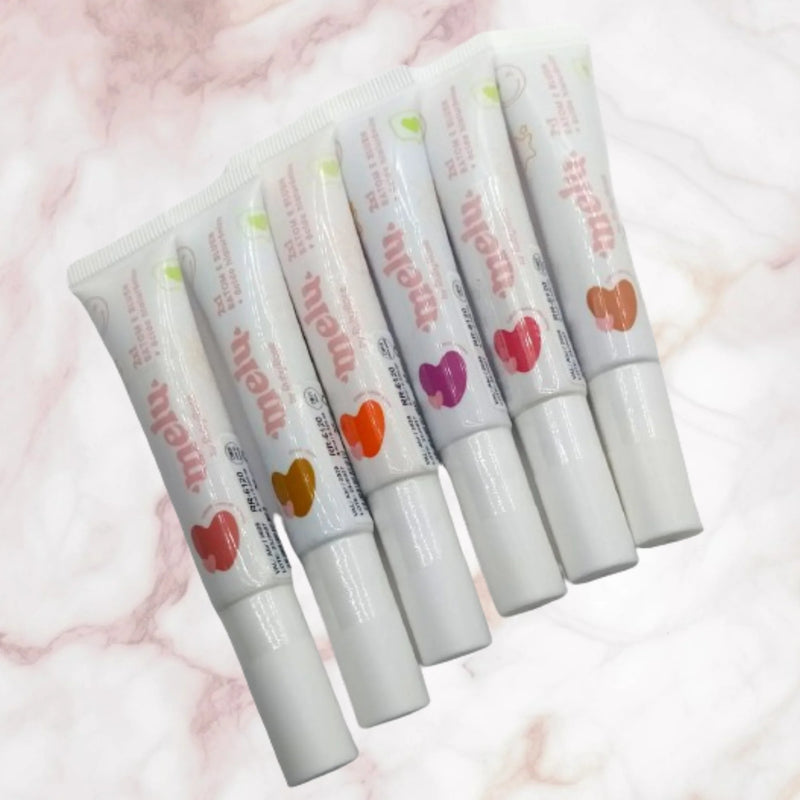 Batom E Blush 2 Em 1 Melu By Ruby Rose Com Ácido Hialurônico Funcional 2 Produtos  em 1