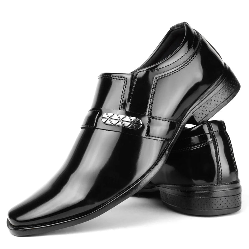 Sapato Masculino Social Sintético Verniz Brilho Fácil Calce Excelente Qualidade Moderno Confortável Pronta Entrega