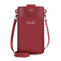 Bolsa feminina pequena de ombro crossbody, couro pu, bolsa de bolso para celular, bolsa para cartão, carteira, bolsa carteiro