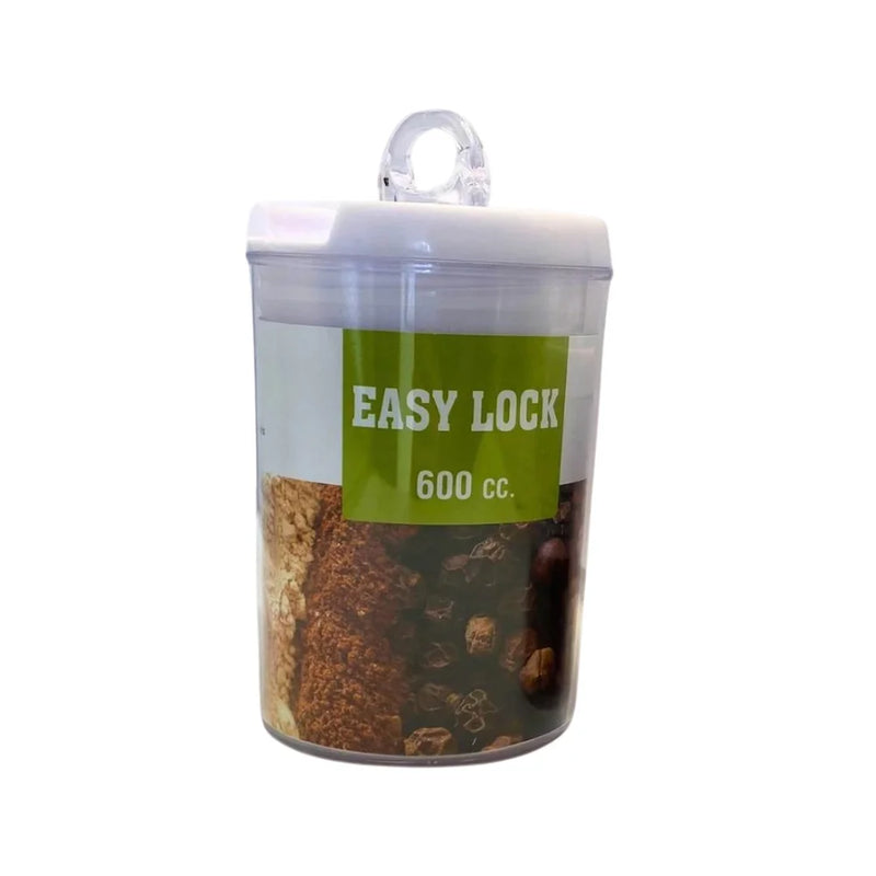 Pote Hermético 600 mL Potes de Cozinha de Acrílico Multiuso Redondo