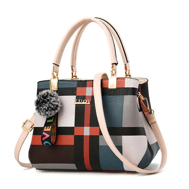 Yogodlns nova bolsa de luxo feminina costura selvagem mensageiro sacos designer marca xadrez bolsa ombro feminino senhoras totes
