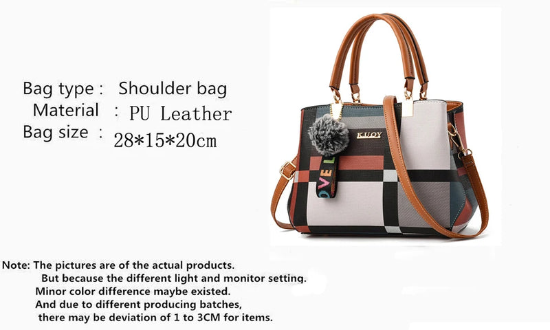 Yogodlns nova bolsa de luxo feminina costura selvagem mensageiro sacos designer marca xadrez bolsa ombro feminino senhoras totes