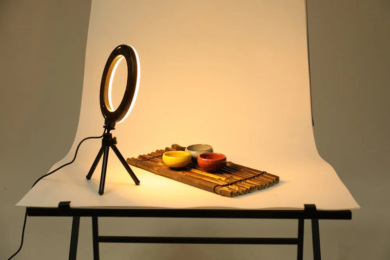 LED Fotografia e Vídeo Painel de Luz, 6 ", Filtros RGB, Iluminação, Photo Studio, Lâmpada Kit para Shoot, Live Streaming, Ring Light, Tripé