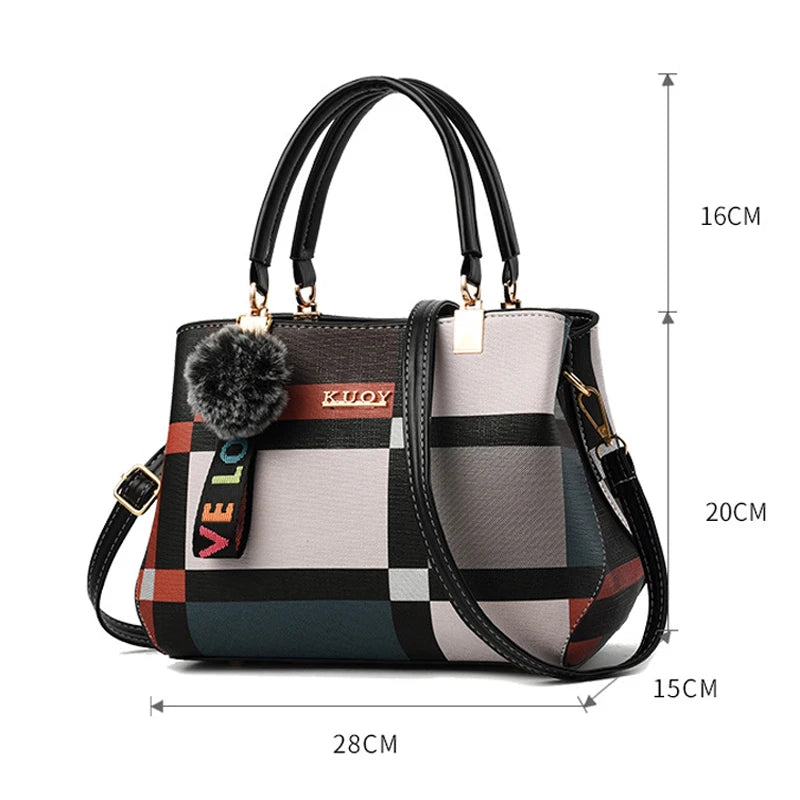 Yogodlns nova bolsa de luxo feminina costura selvagem mensageiro sacos designer marca xadrez bolsa ombro feminino senhoras totes