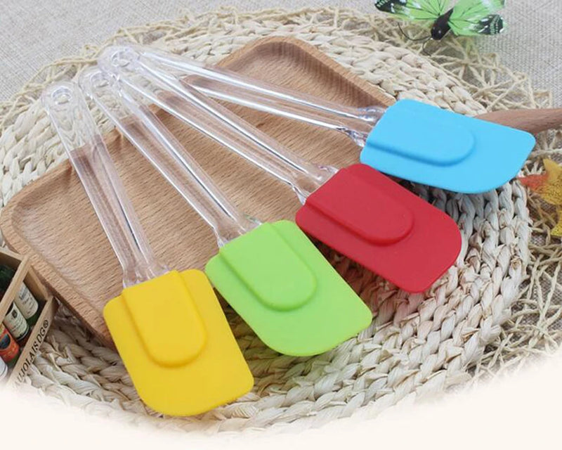 Colher De Silicone Resistente Ao Calor Universal, Raspador, Espátula, Utensílio, Utensílio, Sorvete, Bolo, Ferramenta De Cozinha, Integrar Alça, 1Pc