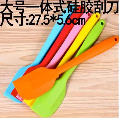 Colher De Silicone Resistente Ao Calor Universal, Raspador, Espátula, Utensílio, Utensílio, Sorvete, Bolo, Ferramenta De Cozinha, Integrar Alça, 1Pc