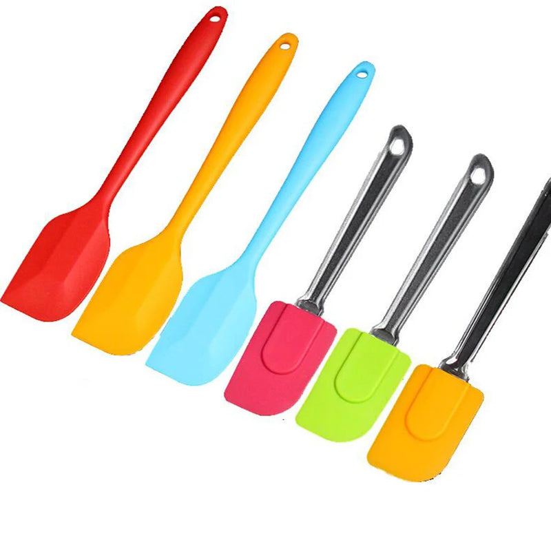 Colher De Silicone Resistente Ao Calor Universal, Raspador, Espátula, Utensílio, Utensílio, Sorvete, Bolo, Ferramenta De Cozinha, Integrar Alça, 1Pc