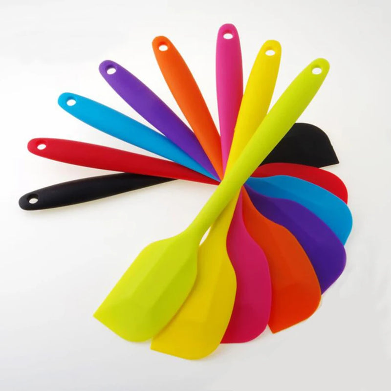 Colher De Silicone Resistente Ao Calor Universal, Raspador, Espátula, Utensílio, Utensílio, Sorvete, Bolo, Ferramenta De Cozinha, Integrar Alça, 1Pc
