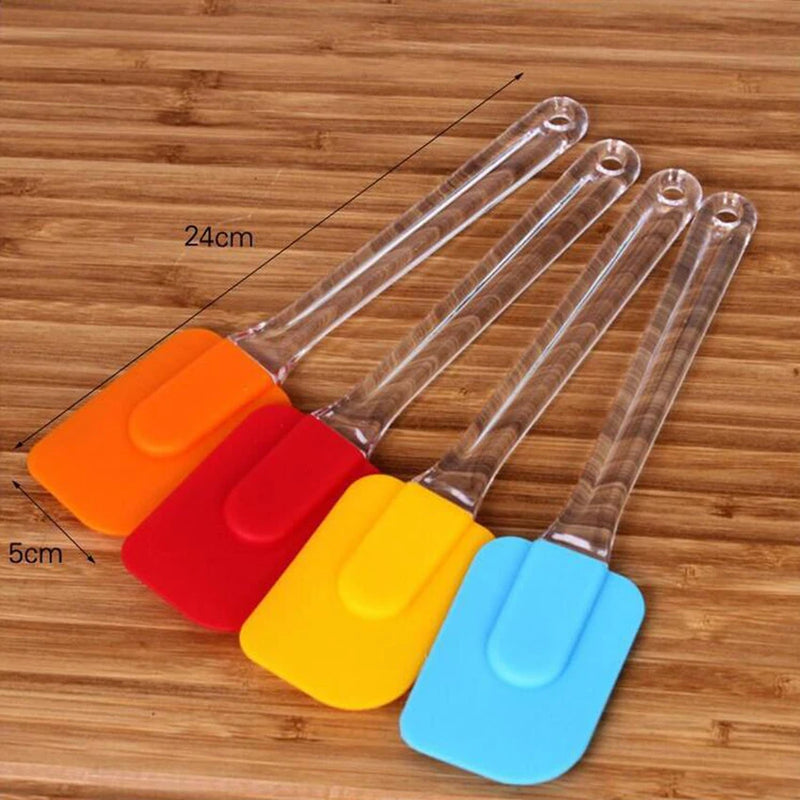 Colher De Silicone Resistente Ao Calor Universal, Raspador, Espátula, Utensílio, Utensílio, Sorvete, Bolo, Ferramenta De Cozinha, Integrar Alça, 1Pc