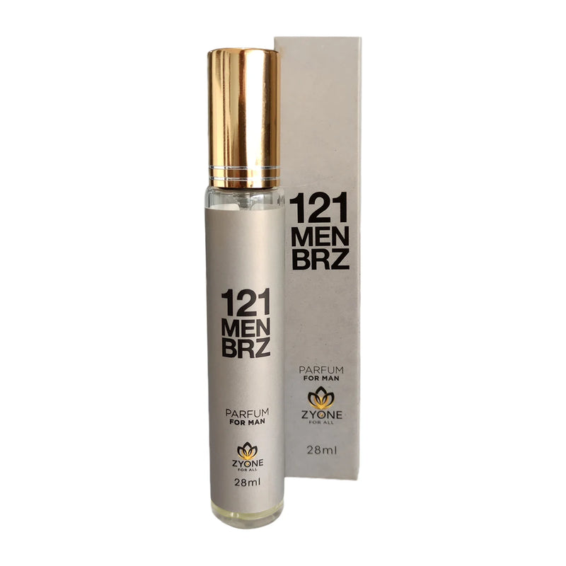 Perfume Masculino Zyone 121 Men BRZ 28 ML Alta Fixação Eau de Parfum EDP Originial - Envio Nacional