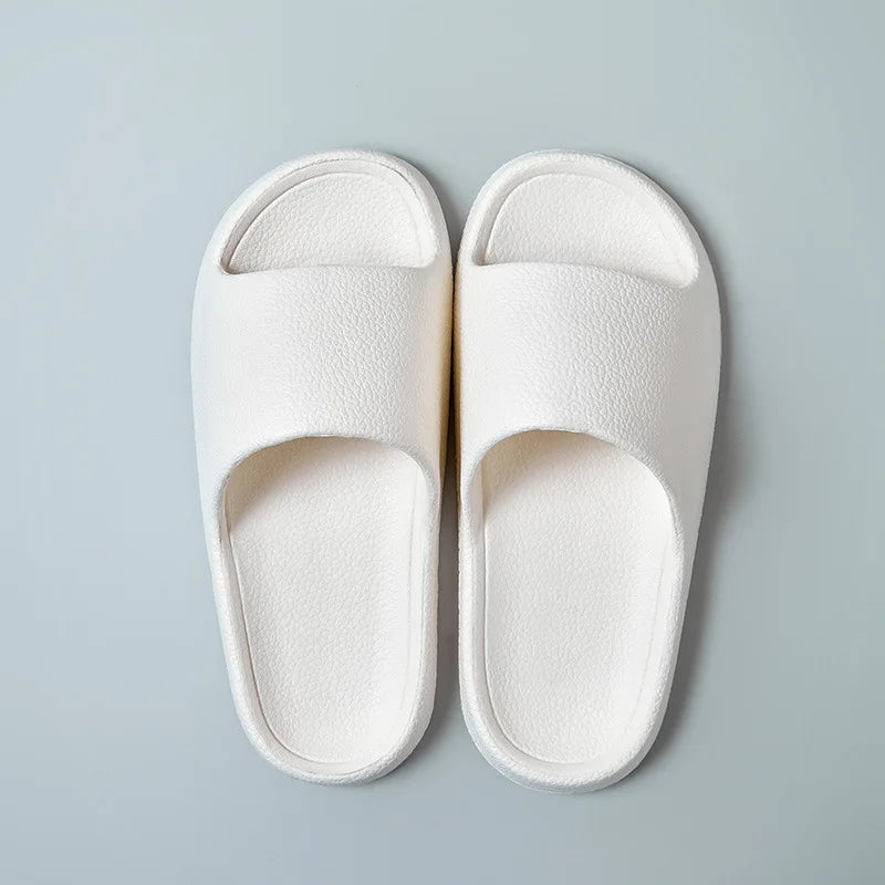 Chinelos de banheiro para homens mulheres eva chinelos de fundo macio slides interiores sandálias planas verão ao ar livre sapatos de praia homem flip flops