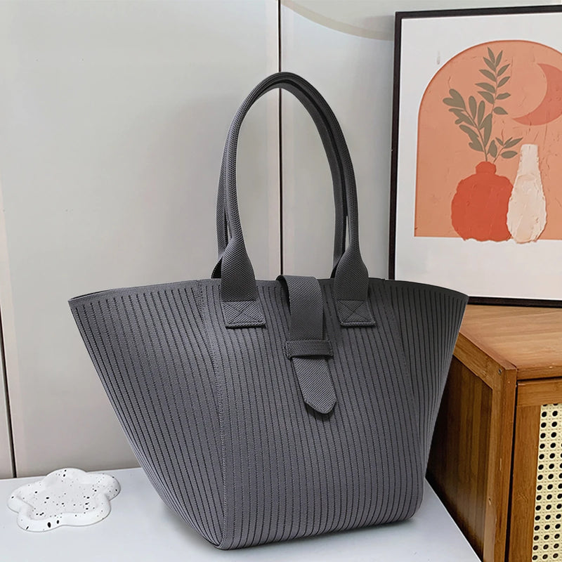 Bolsa tote feminina preta personalizada, bolsa de estudante universitário, grande capacidade, verde, gola branca, bolsa de ombro cinza