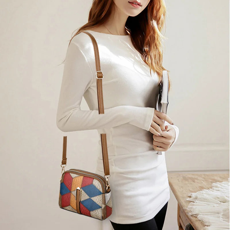 Yogodlns nova bolsa de luxo feminina costura selvagem mensageiro sacos designer marca xadrez bolsa ombro feminino senhoras totes