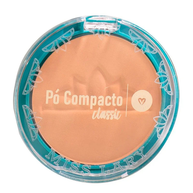 Pó Compacto Facial Vegano Efeito Matte Miss Lary ML-301