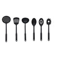 Utensílios de cozinha antiaderentes resistentes ao calor, espátula livre de BPA, colher de filtro, kit de colher com fenda, utensílios de cozinha, 6 peças por conjunto