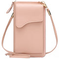 Bolsa feminina pequena de ombro crossbody, couro pu, bolsa de bolso para celular, bolsa para cartão, carteira, bolsa carteiro
