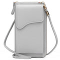 Bolsa feminina pequena de ombro crossbody, couro pu, bolsa de bolso para celular, bolsa para cartão, carteira, bolsa carteiro