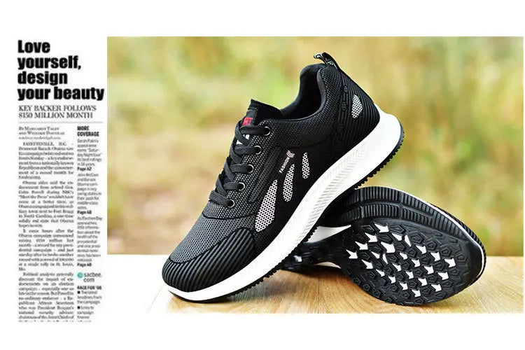 Calçado de couro antiderrapante masculino, tênis de caminhada casual, tênis de corrida na moda, que combina com tudo, novo, verão 2024