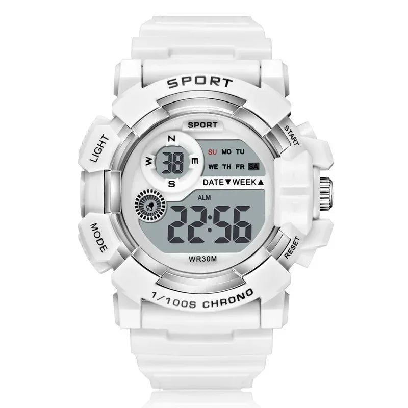 Yikaze moda esportes relógios das mulheres dos homens relógio digital à prova dwaterproof água luminosa despertador relógio de pulso eletrônico para crianças