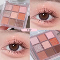 9 cores glitter neve princesa paleta de sombra sonho menina perolado sombra de olho rosa marrom nude luz maquiagem destaques olhos