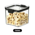 Conjuntos empilháveis de cozinha selada, 460-1800ml, caixa de armazenamento de alimentos de plástico, garrafa de tanque multigrãos, frutas secas, recipientes de armazenamento de chá