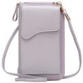 Bolsa feminina pequena de ombro crossbody, couro pu, bolsa de bolso para celular, bolsa para cartão, carteira, bolsa carteiro