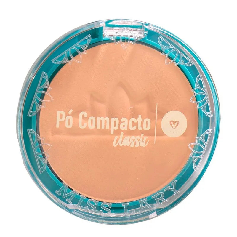 Pó Compacto Facial Vegano Efeito Matte Miss Lary ML-301