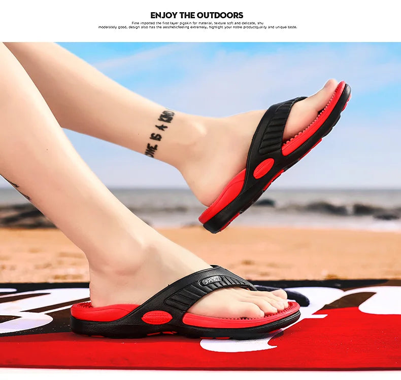 Chinelos de praia chinelos de verão homens sandálias de massagem confortáveis sapatos casuais 2022 moda masculina flip flops calçados de venda quente