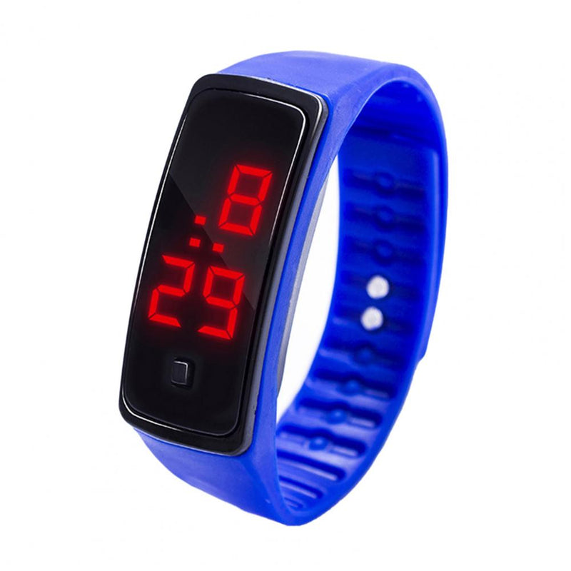 Hand Ring Sports Watch para crianças, Relógio eletrônico, impermeável, LED Backlight, Presente Ideal, Grande Display
