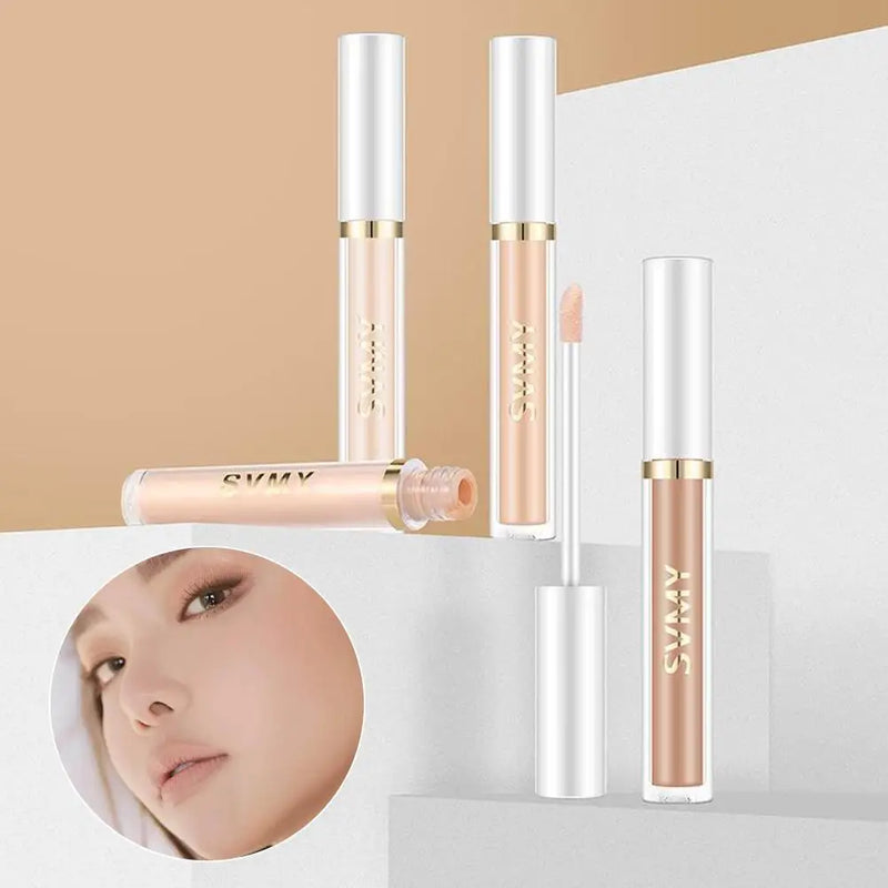 Creme corretivo líquido impermeável, maquiagem leve, tampa hidratante, manchas de acne, círculos escuros Foundation, cosméticos, 4 cores
