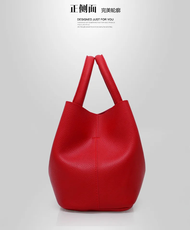 Mulher bolsa de ombro grande capacidade bolsa para mulheres crossbody saco lichia padrão pu portátil balde saco senhoras mensageiro sacos