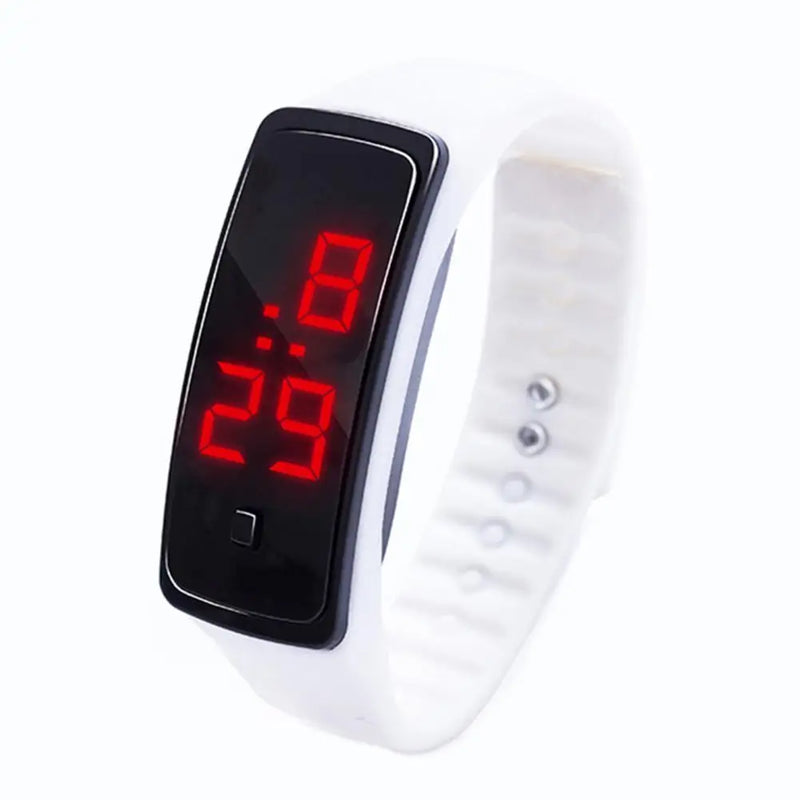 Hand Ring Sports Watch para crianças, Relógio eletrônico, impermeável, LED Backlight, Presente Ideal, Grande Display