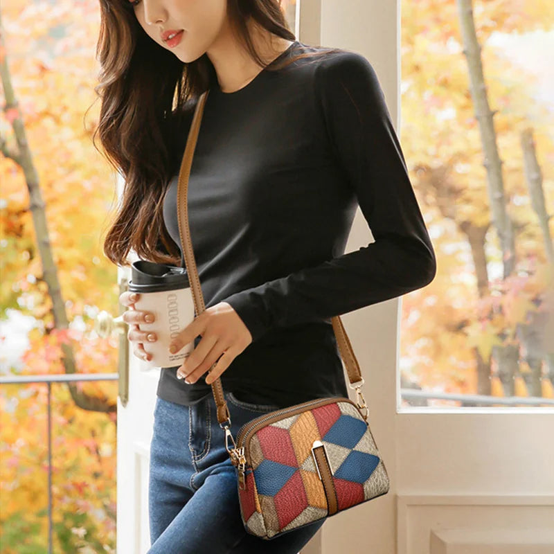 Yogodlns nova bolsa de luxo feminina costura selvagem mensageiro sacos designer marca xadrez bolsa ombro feminino senhoras totes