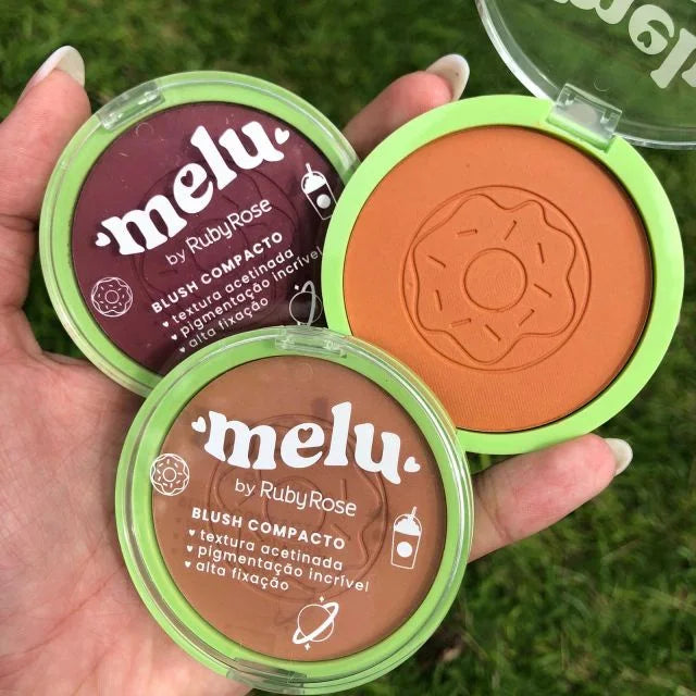 Blush Compacto Vegano Melu Ruby Rose RR-871