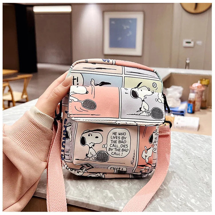 Bolsa crossbody dos desenhos animados para mulheres, bolsas crossbody criativas, bolsas diagonais de ombro nevado, novo, 2020, 2024