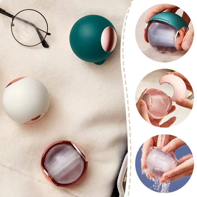 Bola de remoção de pêlos Rolo de cotão Removedor de pêlos Bola de remoção de pêlos de animais de estimação Ferramenta lavável Rolo pegajoso Roupas Poeira Pet Fur Remov Ferramenta limpa