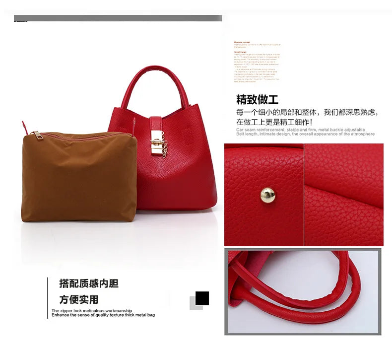 Mulher bolsa de ombro grande capacidade bolsa para mulheres crossbody saco lichia padrão pu portátil balde saco senhoras mensageiro sacos