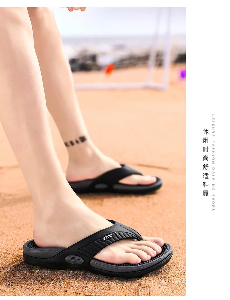 Chinelos de praia chinelos de verão homens sandálias de massagem confortáveis sapatos casuais 2022 moda masculina flip flops calçados de venda quente