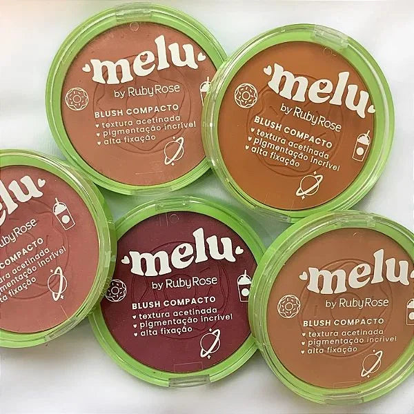 Blush Compacto Vegano Melu Ruby Rose RR-871