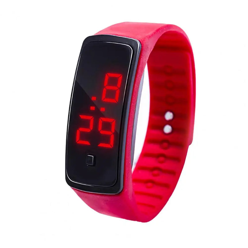 Hand Ring Sports Watch para crianças, Relógio eletrônico, impermeável, LED Backlight, Presente Ideal, Grande Display