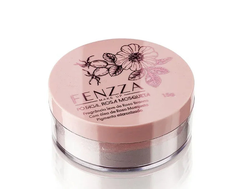 Pó Solto Translúcido Facial Cor Rosa de Rosa Mosqueta Fenzza - 15g