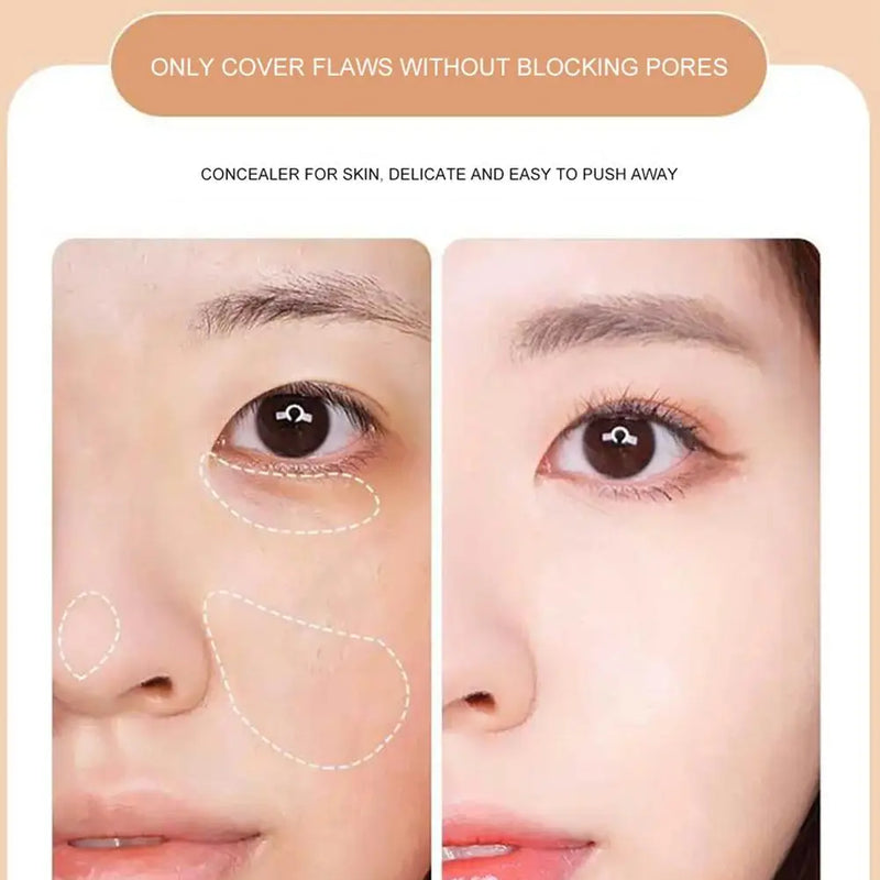 Creme corretivo líquido impermeável, maquiagem leve, tampa hidratante, manchas de acne, círculos escuros Foundation, cosméticos, 4 cores
